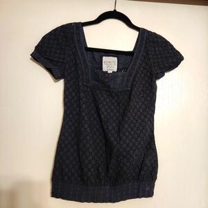 Esprit Eyelet Short Sleeve Blouse